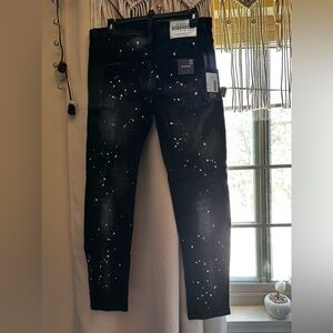DSQUARED2 Men's Black Splatter Jeans
